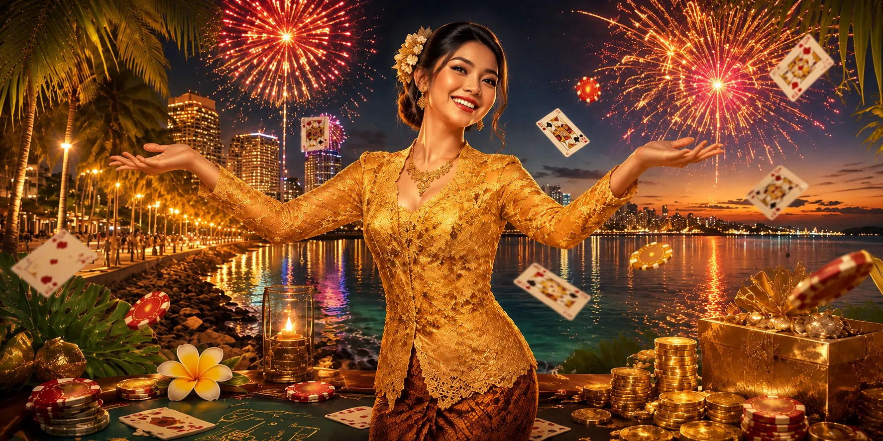 GD Slot celebration and card games